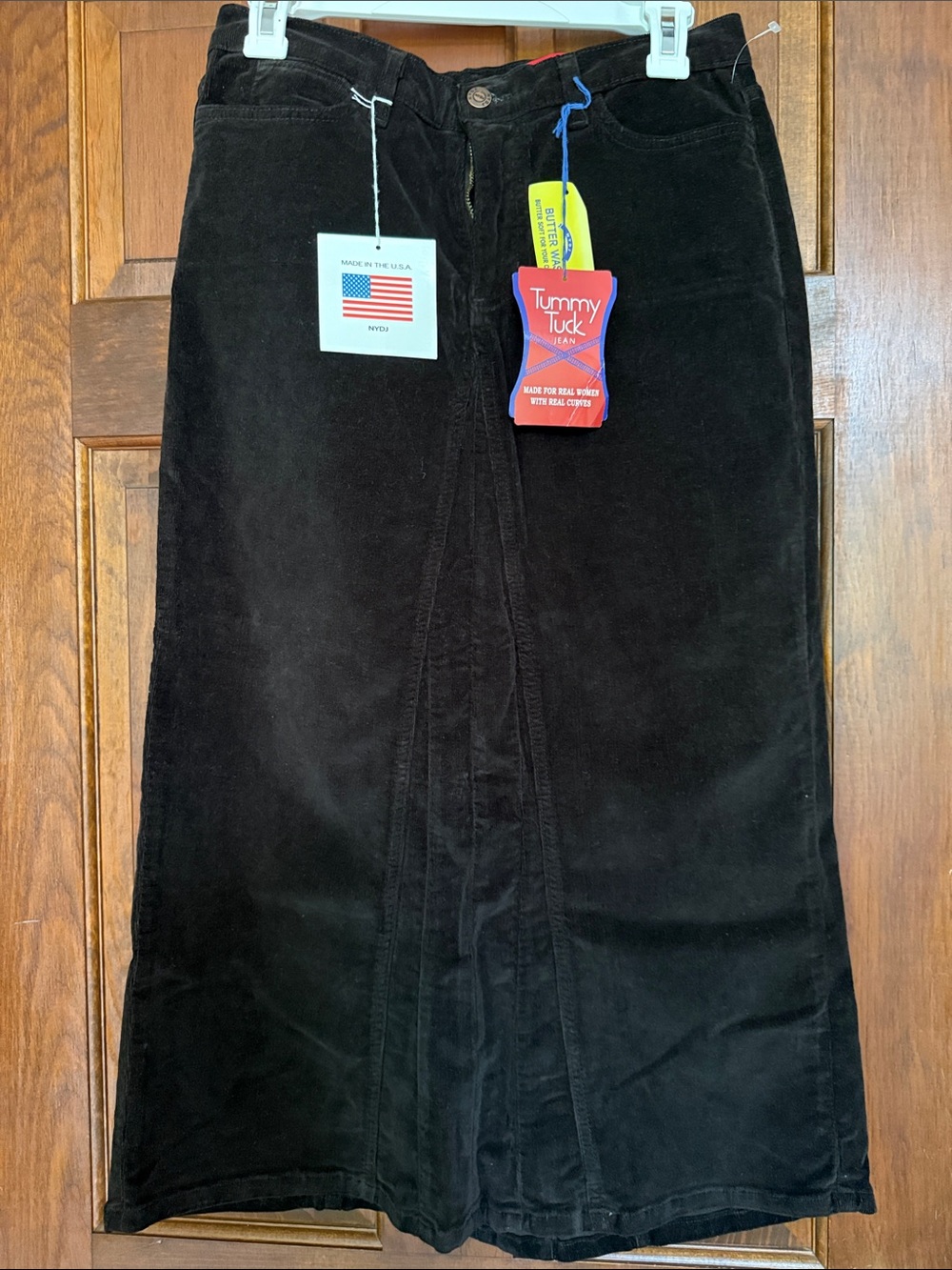 NYDJ Brown Corduroy Tummy Tuck Jeans